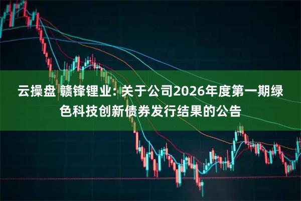 云操盘 赣锋锂业: 关于公司2026年度第一期绿色科技创新债券发行结果的公告